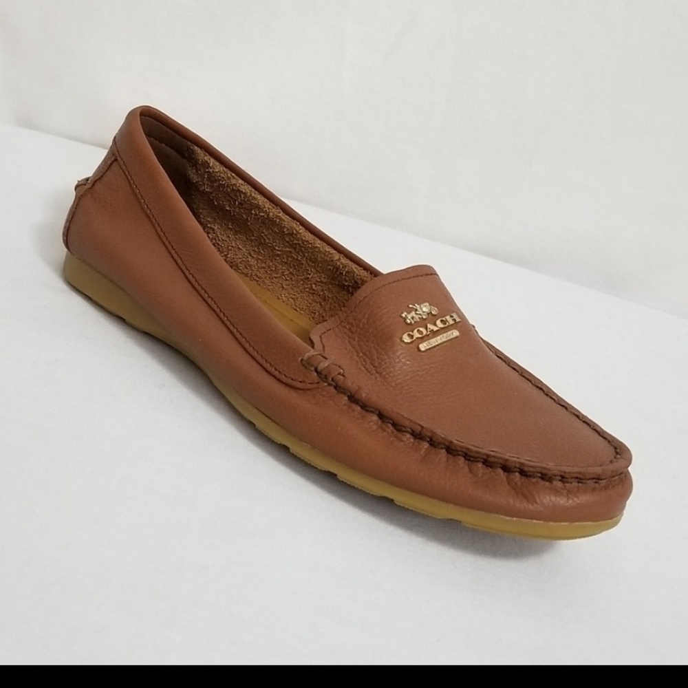 Coach Opal Leather Driving Moccasins